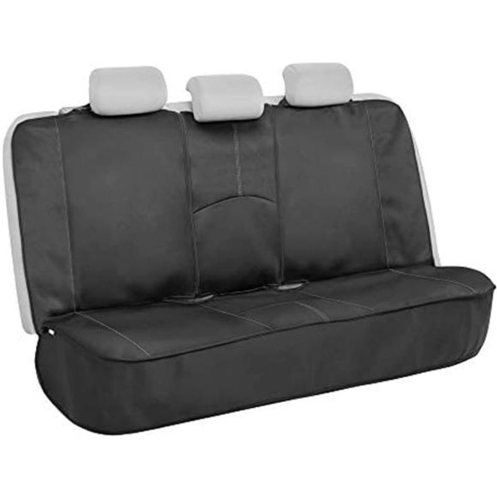 SpillGuard Waterproof Rear Bench Car Seat Cover, Gray Stitching – Split Bench